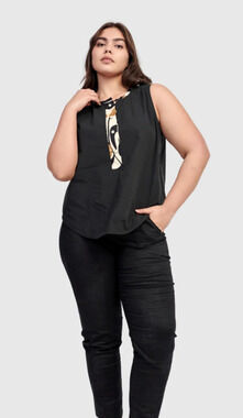 Alembika NWT Annaleise Sleeveless Top, Tulips Size 4 (XL 12-14)